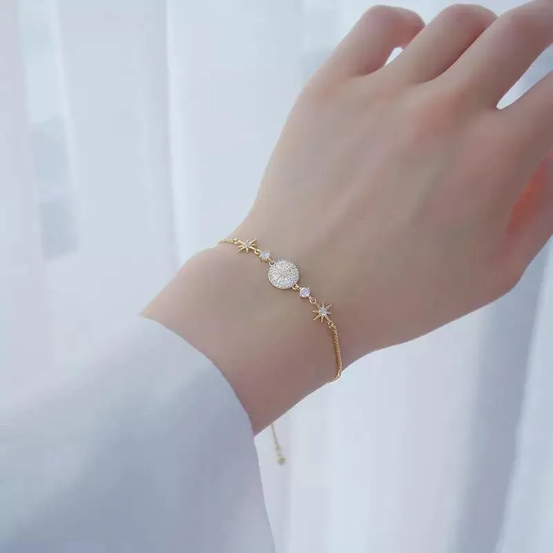 Stars Shining Charm Golden Bracelet