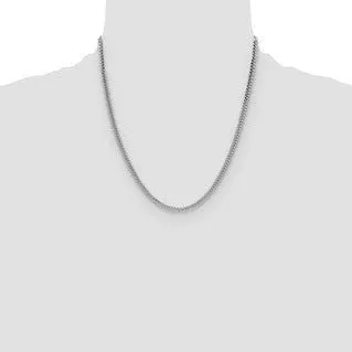Sterling Silver 5.35 mm Solid Flat Cuban Chain with Lobster Clasp 22"