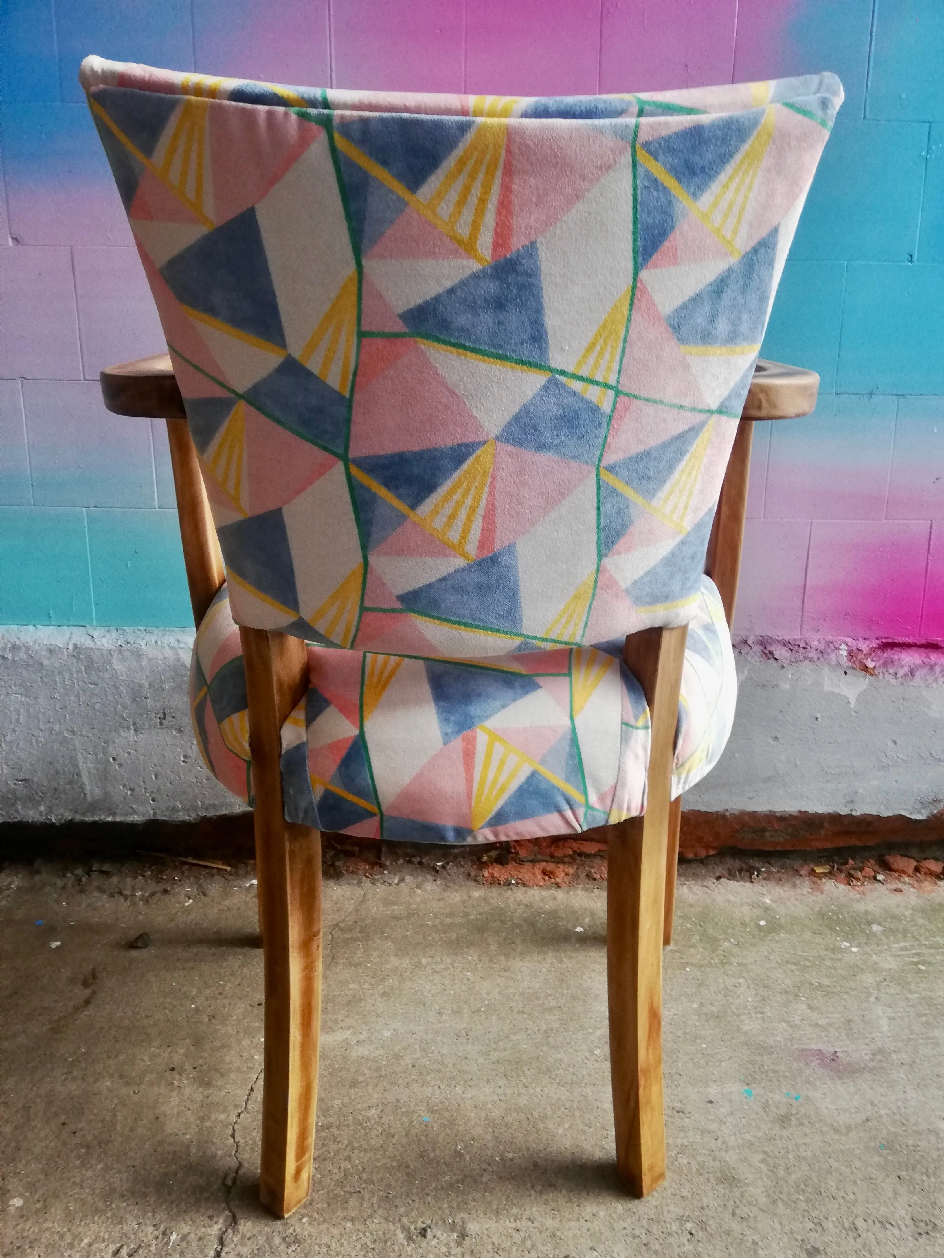 Vintage Art Deco chair fully reupholstered