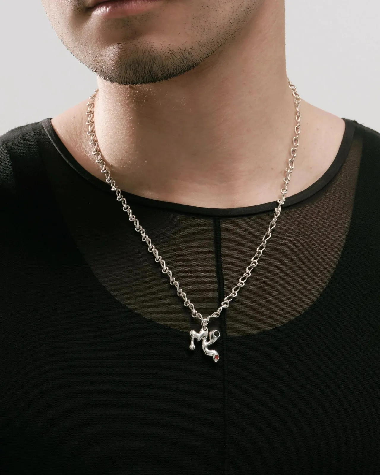 Virgo Carnelian Pendant on Eclipse Necklace