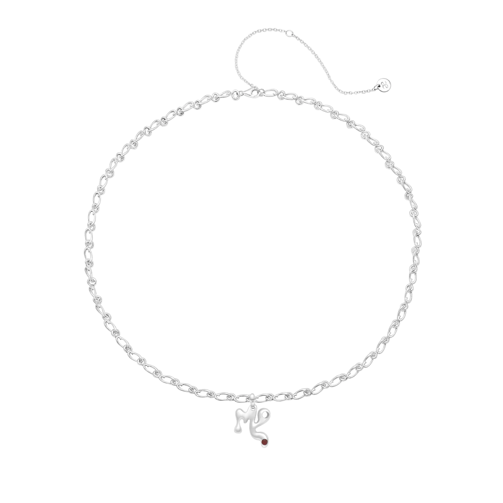 Virgo Carnelian Pendant on Eclipse Necklace