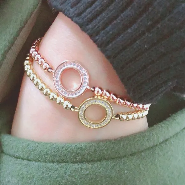 Wholesale Bracelet gold  Micro-inlaid zircon large circle JDC-BT-KJ026