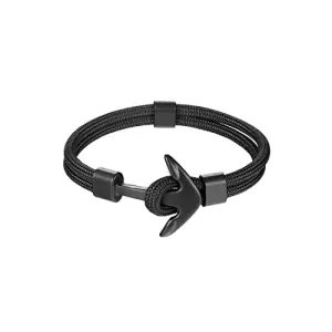 Yellow Chimes Bracelets for Men and Boys | Black Bracelet for Men | Adjustable Anchor Wrist Band Bracelet | Accessories Jewellery for Men | Birthday Gift for Men and Boys Anniversary Gift for Husband